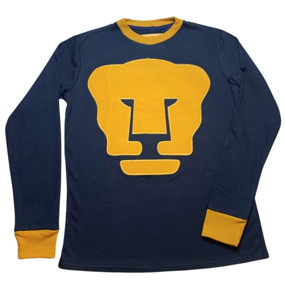 Pumas clásica, manga larga, azul y oro